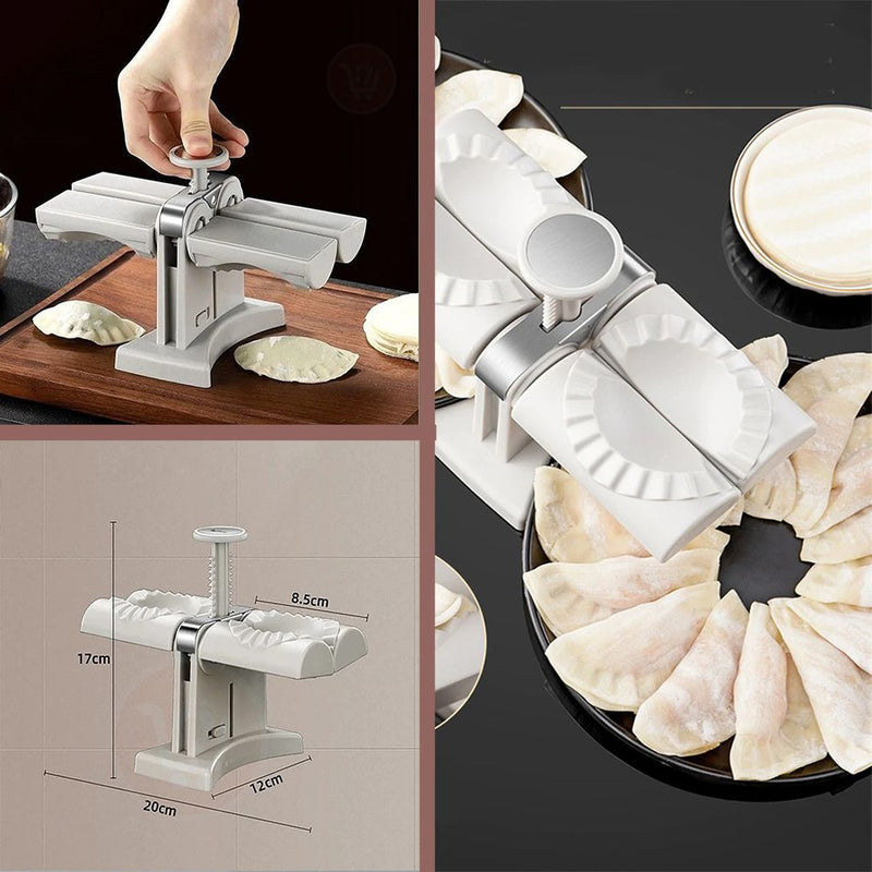 مكبس يدوي(قالبين) لتشكيل السمبوسك Dumpling Machine Double Head