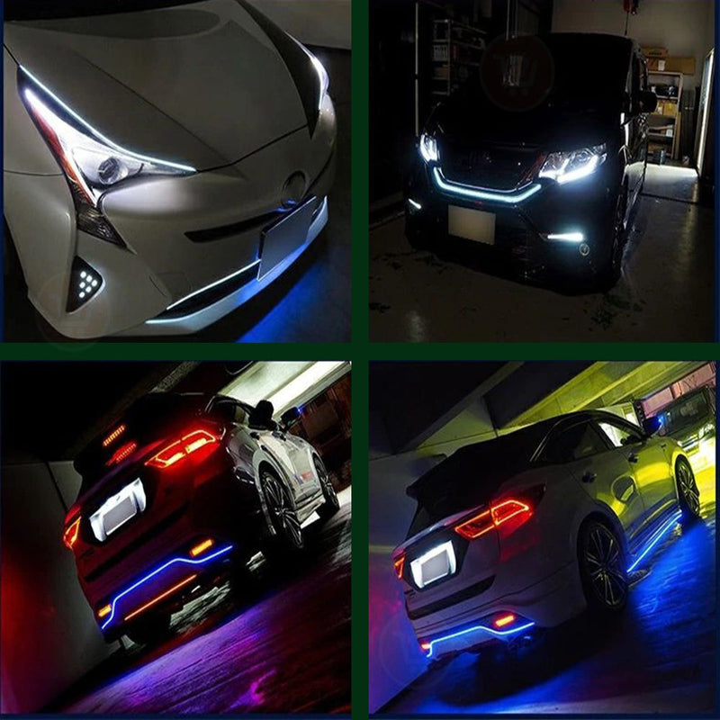 ضوء ليد لزينة السيارة 1.8 متر car led hood lights
