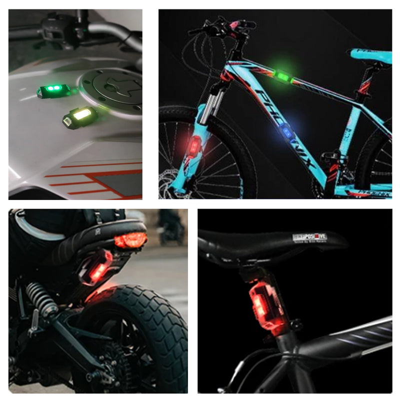 لطاش للدراجات النارية قابلة للشحن  motorcycle strobe lights