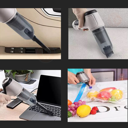 مكنسة سيارة شحن  شفط و نفخ 1 9000Pa Wireless Vacuum Cleaner120W Home & Car Dual Use Mini Vacuum Clean J7