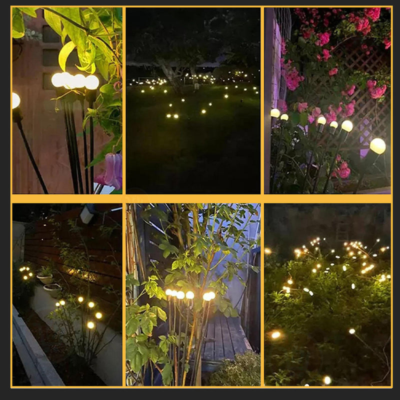 كرات إضاءات ليد تعمل بالطاقة الشمسية للحدائق  Solar Powered Firefly Light