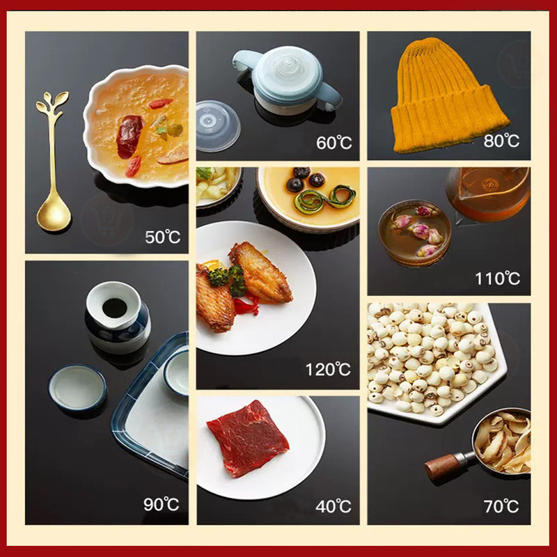 غاز دائري لتسخين الأطعمة قابل للدوران  Electric Warming Tray, Home Multi-Function Food Insulation Board