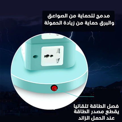 وصلة كهربائية ب 16 مقبس و3 مخارج  usb وضوء صغير RELIFE   RL-415A  SMART SOCKET