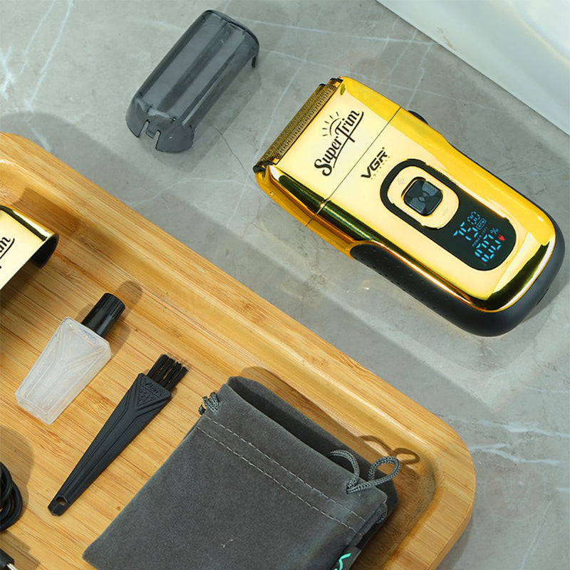ماكينة حلاقة شفرة صغيرة مزدوجة Vgr V-332 mini metal twin blade shaving machine