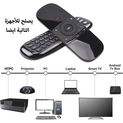ماوس وكيبور لاسلكي  يصلح لجميع انواع  الشاشات  Wireless mouse and keyboard suitable for all types of screens