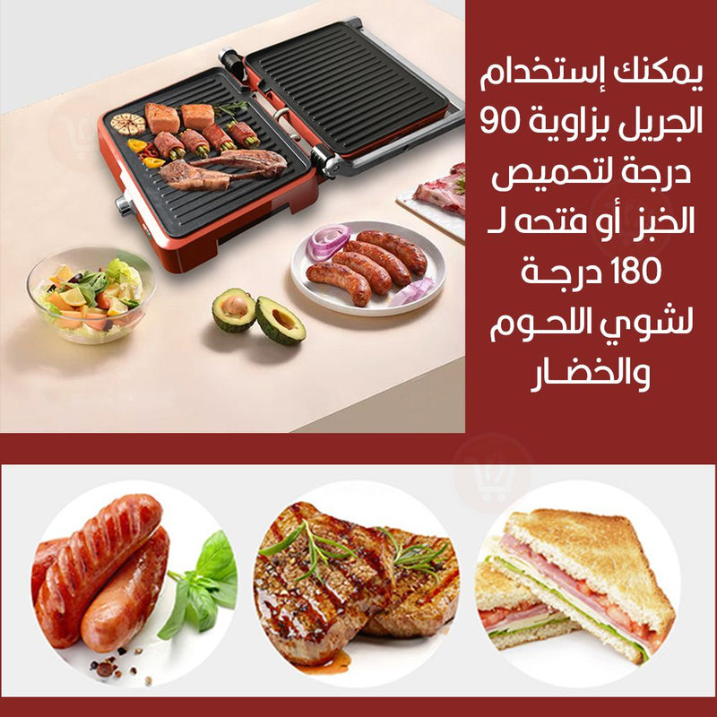 جريل شواء كهربائي dsp KB-1049 Electric pressure grill with removable tray