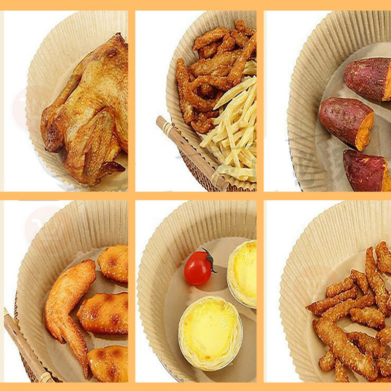 ورق خاص للمقلاة الهوائية 50 قطعة Non-stick cooking and baking paper for air fryer