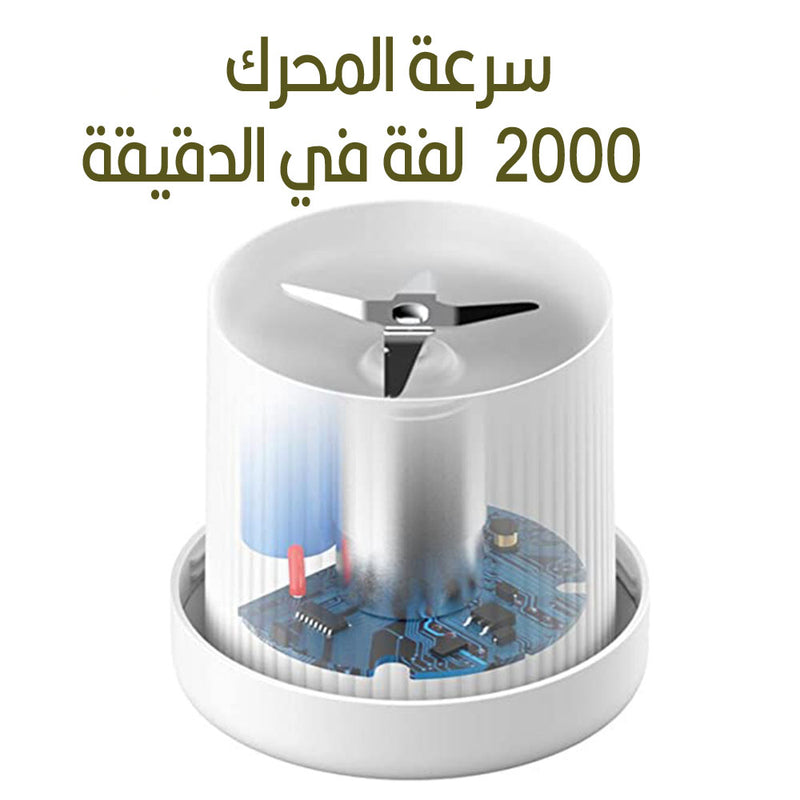 خلاط  مطرة شحن صغير للفواكة والخضار  Small charging bowl blender for fruits and vegetables