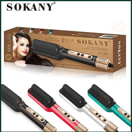 فرشاة لفرد الشعر الكهربائية Sokany Hair Straightener SK-1008
