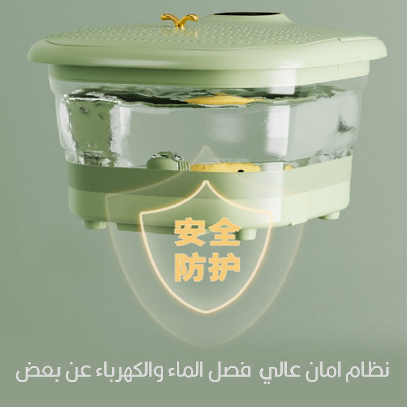 جهاز جاكوزي الأقدام مع مجموعة ادوات تنظيف القدم NO.EN-1002   FOOT SAP MASSAGER WITH FOOT CLEANING SET