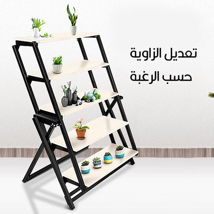 طاولة تتحول  إلى أرفف 5 طبقات Table  converts into 5 tiers shelves