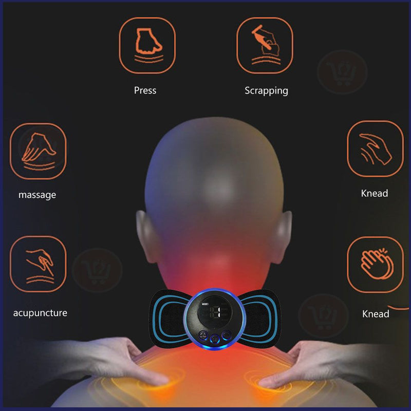 جهاز تدليك الرقبة بجل متعدد الإستخدامات Portable mini electric neck massage cervical