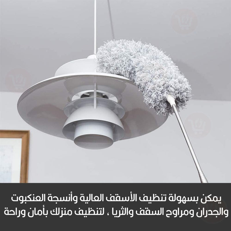 منفضة غبار مع عصا قابلة للتحكم بالطولThe dust cleaning stick is adjustable in length