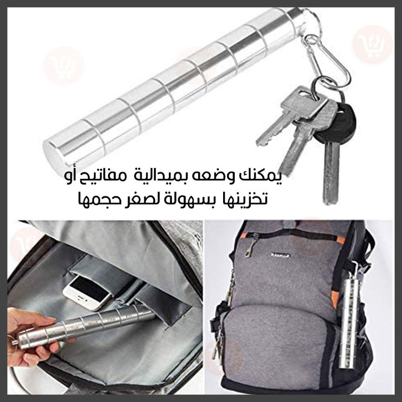 منظم أدوية وفيتامين يومي أسطواني الشكل Portable aluminum alloy medicne
