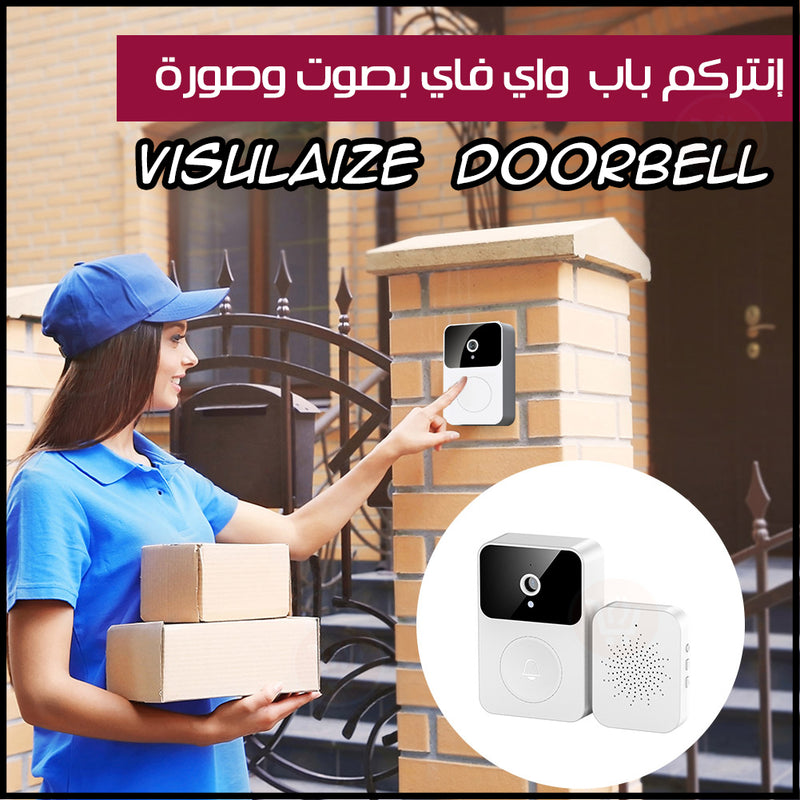 إنتركم باب واي فاي بصوت وصورة visulaize  doorbell