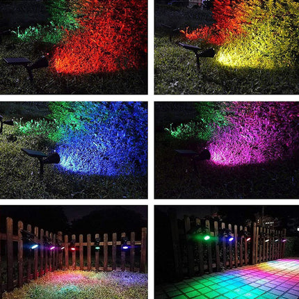ضـوء للشجيرات ملون RGB للحدائق يعمل بالطاقة الشمسية Outdoor Waterproof  Solar Lawn Lamp