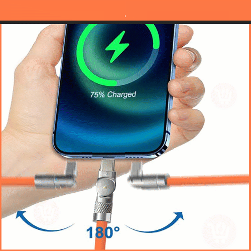 سلك usb شحن سريع  قابل للدوران  Type-C