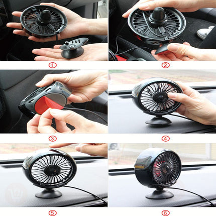 مروحة للسيارة او المكتب مدخل  mini electric fan usb