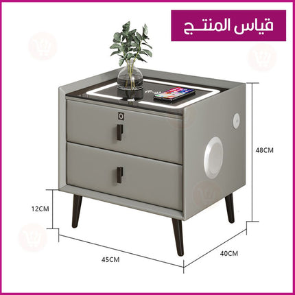 درجين (كوميدينا)  إلكترونية عصرية Smart Bedside Table Nordic Simple Modern Locker