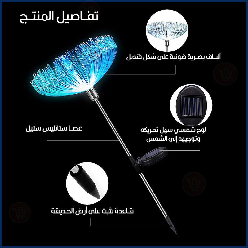 ضوء لزينة الحدائق ملونة على شكل قنديل تعمل بالطاقة الشمسيةSolar Garden Light  NK-TY1027