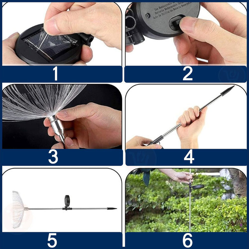 ضوء لزينة الحدائق ملونة على شكل قنديل تعمل بالطاقة الشمسيةSolar Garden Light  NK-TY1027
