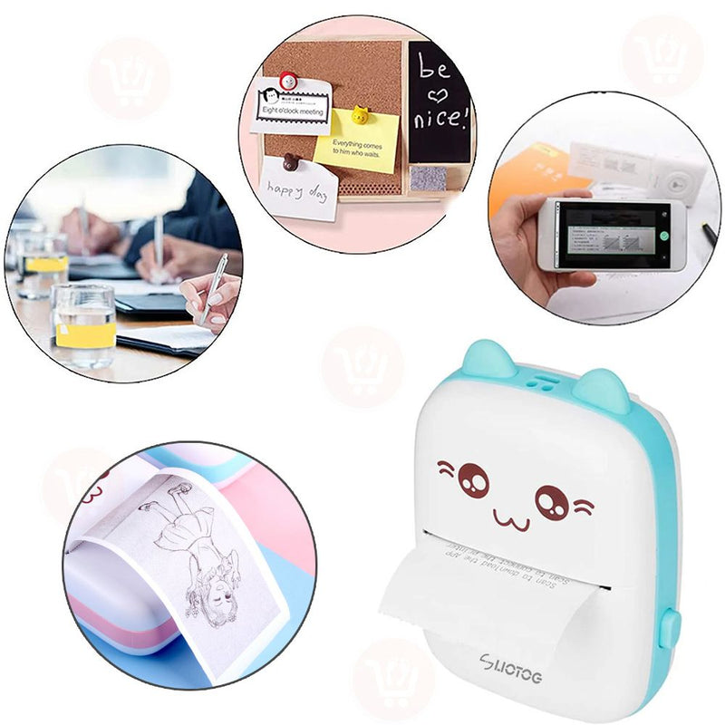 طابعة صغيرة ميني للهاتف لاسلكي تعمل بالشحن portable mini printer