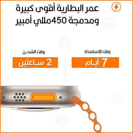 ساعة ذكية رياضية wiwu  Smart Watch SW01 Ultra 1.9inch