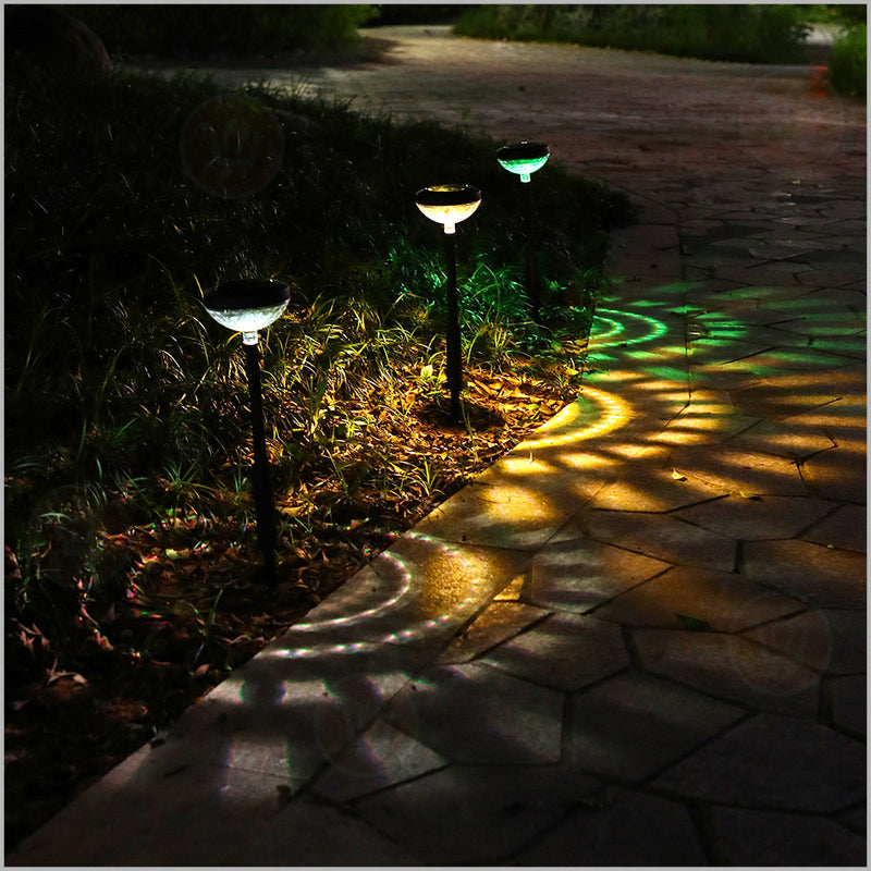 ضوء ملون لزينة الحدائق يعمل بالطاقة الشمسة garden solar light rgb color