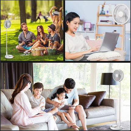 مروحة شحن قابلة التحكم بالطول والطي مع ريموت FOLDABLE FAN 180 DEGREE