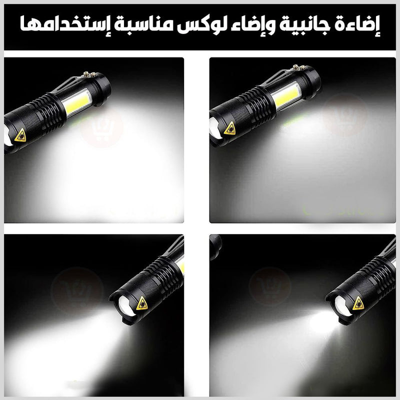 كشاف للرحلات والطوارئ مع لوكس صغير وكشاف يثبت على الرأس Bnational  Escape Rescue  3 in1