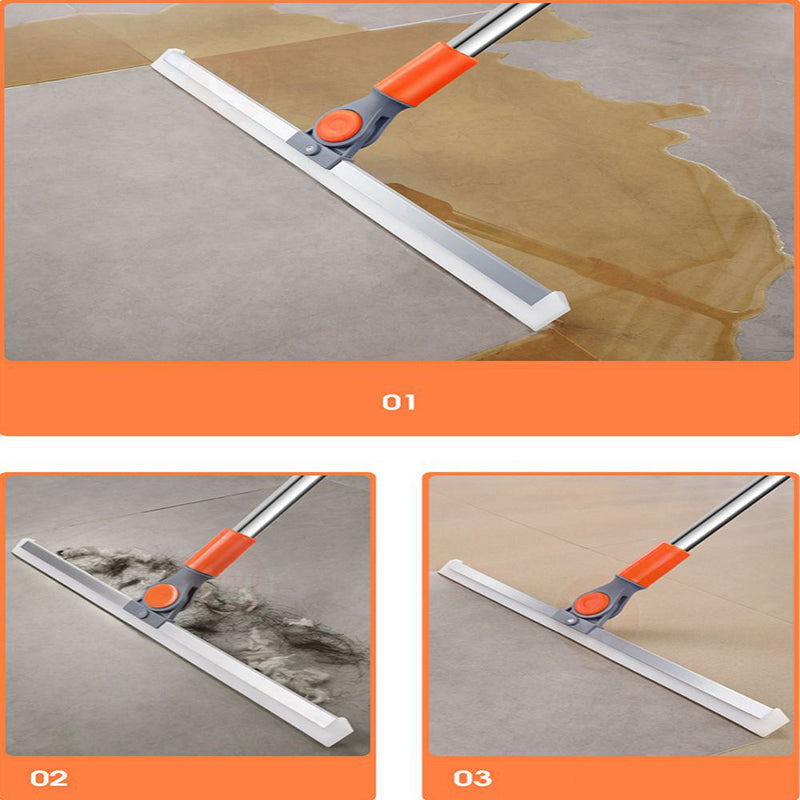 قشاطة سيليكون أرضيات وزجاج قابلة للدوران 180درجة Silicone Ground Scraping Floor Cleaning Household Mop