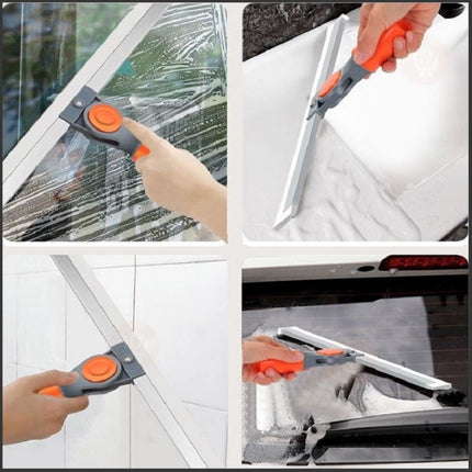 قشاطة سيليكون أرضيات وزجاج قابلة للدوران 180درجة Silicone Ground Scraping Floor Cleaning Household Mop