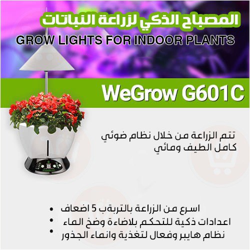 الة زرع الزهور والخضروات داخل المنازل