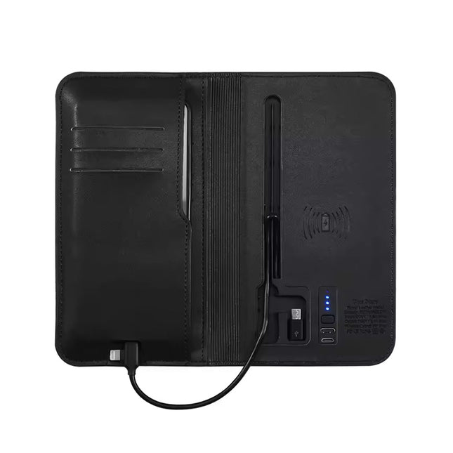 محفظة ذكية  مع باوربانك شحن موبايل  Smart wallet with power bank and mobile charging