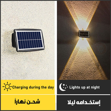 ضوء رباعي خارجي يثبت على الجدار صحراوي يعمل بالطاقة الشمسية Solar  decorative  wall  lamp BD-4