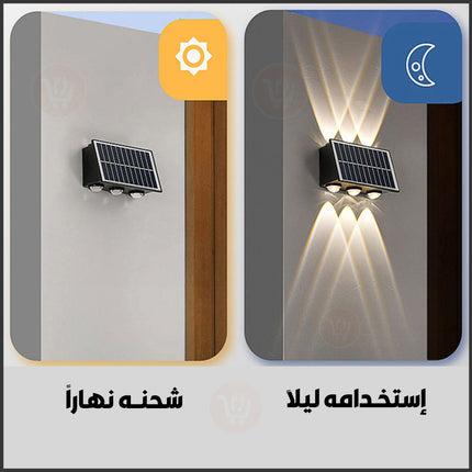 ضوء سداسي خارجي يثبت على الجدار صحراوي يعمل بالطاقة الشمسية Solar Decorative Wall Lamp BD-6