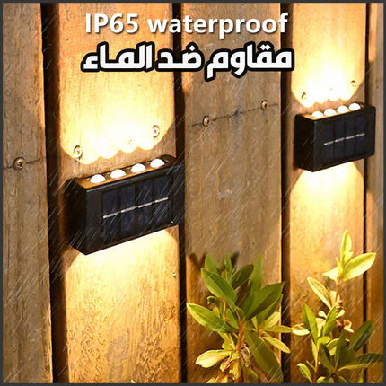 ضوء ثماني خارجي يثبت على الجدار صحراوي يعمل بالطاقة الشمسية Solar Decorative Wall Lamp BD-8