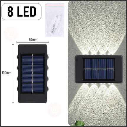 ضوء ثماني خارجي يثبت على الجدار صحراوي يعمل بالطاقة الشمسية Solar Decorative Wall Lamp BD-8