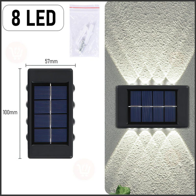 ضوء ثماني خارجي يثبت على الجدار صحراوي يعمل بالطاقة الشمسية Solar Decorative Wall Lamp BD-8
