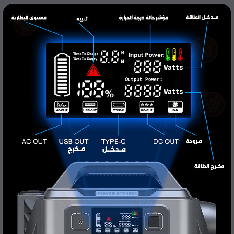 مولد طاقة للرحلات وحالات الطوارئ Portable  Power Supply