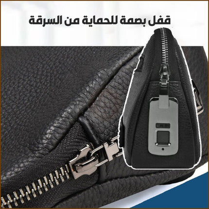 حقيبة يد جلد بقفل بصمة lEATRGER HANDBAG WITH FINGERPRINT LOCK