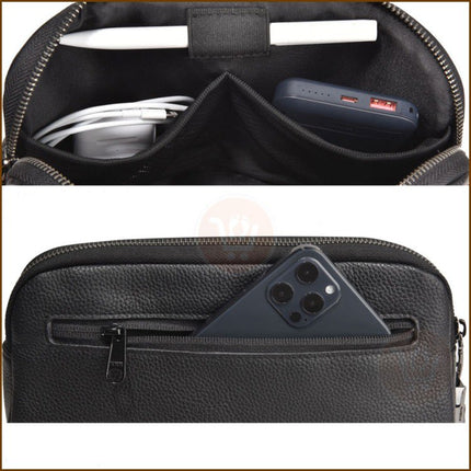 حقيبة يد جلد بقفل بصمة lEATRGER HANDBAG WITH FINGERPRINT LOCK