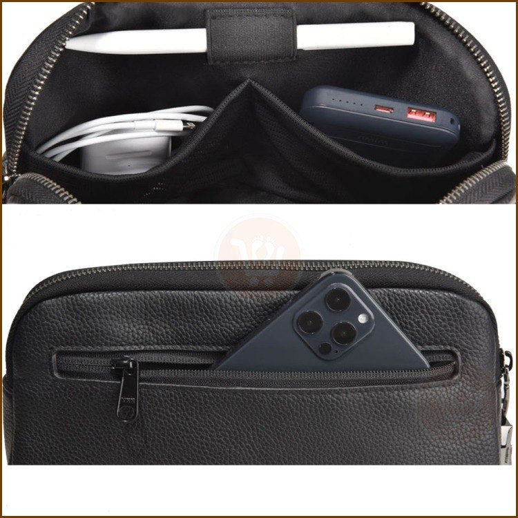 حقيبة يد جلد بقفل بصمة lEATRGER HANDBAG WITH FINGERPRINT LOCK