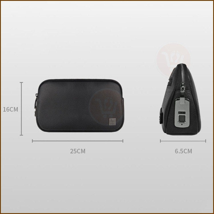 حقيبة يد جلد بقفل بصمة lEATRGER HANDBAG WITH FINGERPRINT LOCK