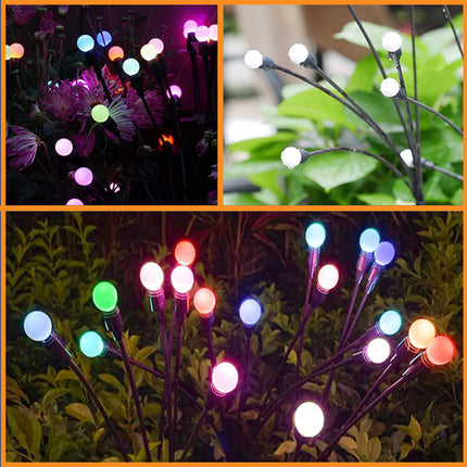 كرات إضاءات ليد تعمل بالطاقة الشمسية للحدائق  Solar Powered Firefly Light