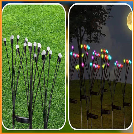 كرات إضاءات ليد تعمل بالطاقة الشمسية للحدائق  Solar Powered Firefly Light