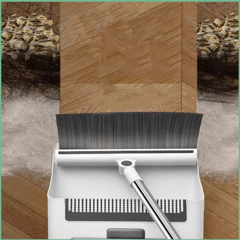 مكنسة مع مجرود وفرشاية متعددة الإستخدامات Broom with dustpan and multi-use brush