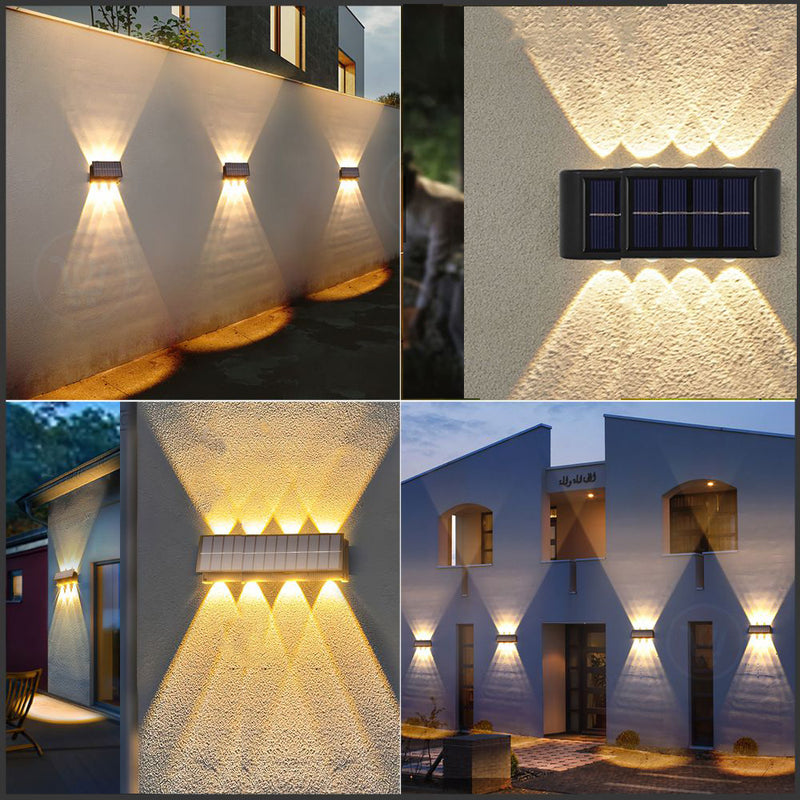 ضوء ثماني خارجي يثبت على الجدار صحراوي يعمل بالطاقة الشمسية Solar Decorative Wall Lamp BD-8