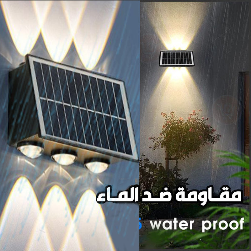 ضوء سداسي خارجي يثبت على الجدار صحراوي يعمل بالطاقة الشمسية Solar Decorative Wall Lamp BD-6