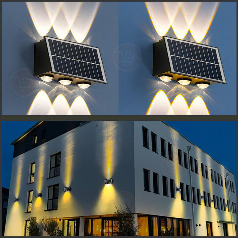 ضوء سداسي خارجي يثبت على الجدار صحراوي يعمل بالطاقة الشمسية Solar Decorative Wall Lamp BD-6